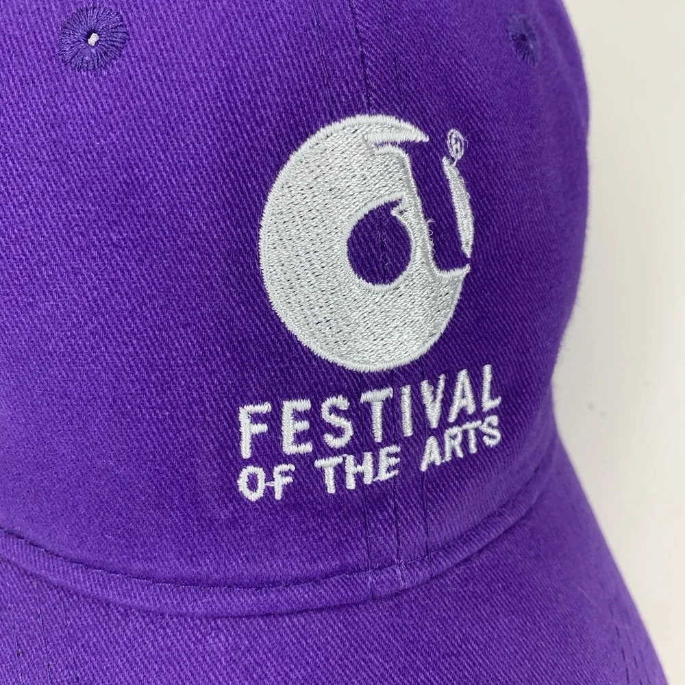 Festival of the Arts Council Hat Oklahoma City Purple Adjustable Baseball Cap